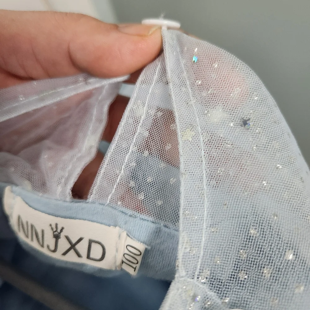 Sparkling Blue Cinderella Princess Dress for Kids - Picture 7 of 8